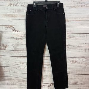 MICHAEL KORS BLACK STRAIGHT LEG JEANS